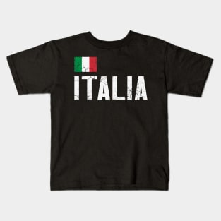 Italia Italian Flag Italiano Italy Family Kids T-Shirt